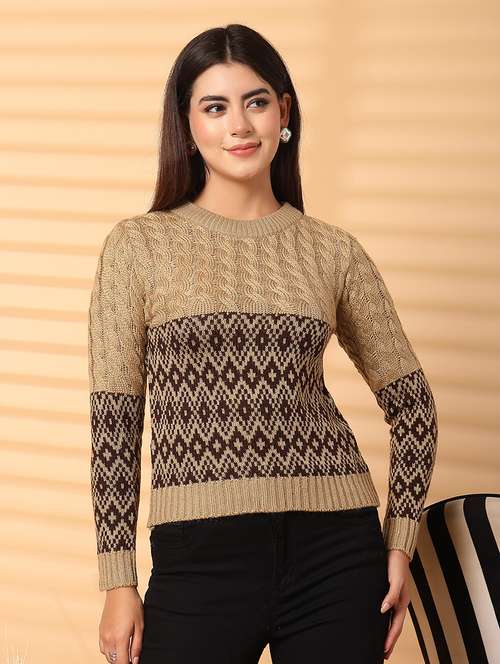 women round neck long sleeve pullover - 21534518 -  Standard Image - 0
