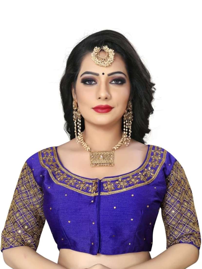 women embroidered elbow length blouse  - 21534737 -  Zoom Image - 0