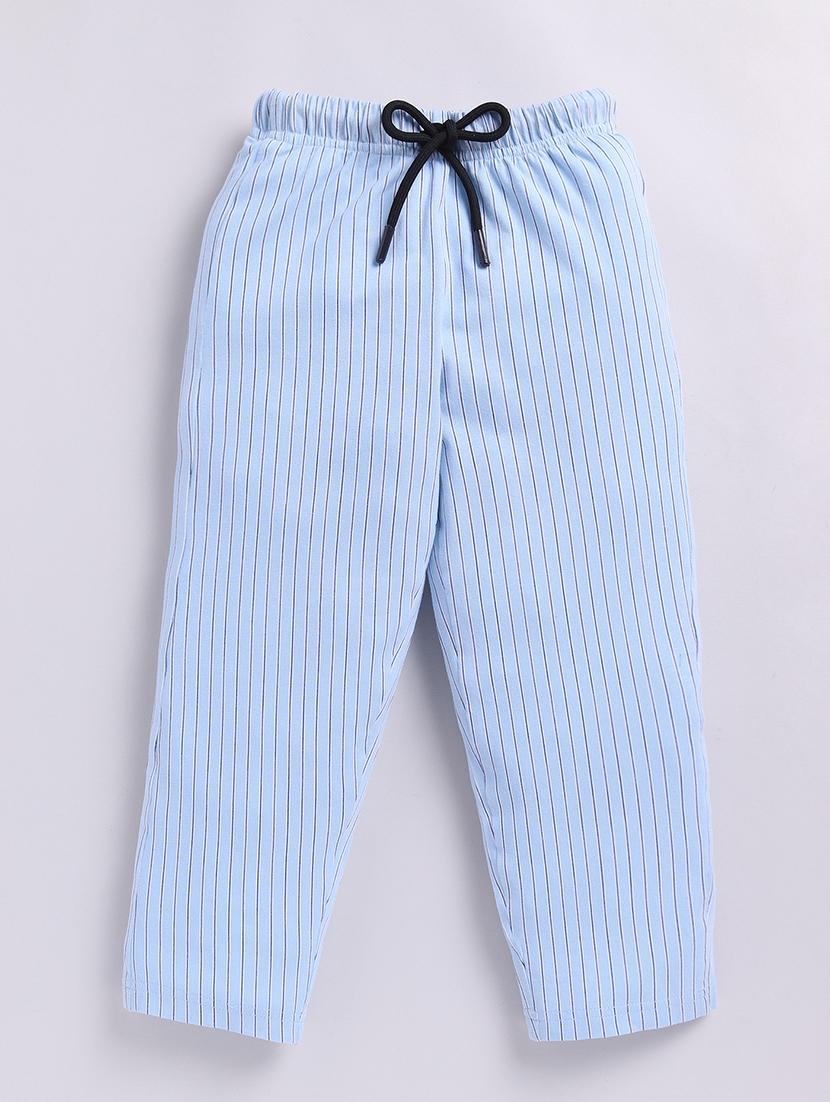 women blue stripes pyjama set nightwear - 21534775 - Standard Image - 3