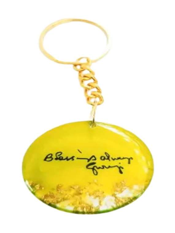 yellow silicone printed key chain - 21534867 -  Standard Image - 3