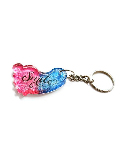 shiny alphabetic resin keychain - 21534882 -  Standard Image - 0