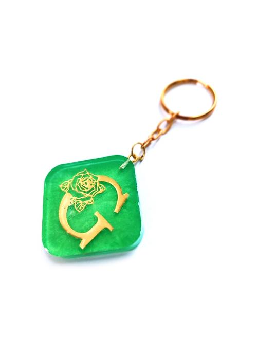 shiny alphabetic resin keychain - 21534908 - Standard Image - 0
