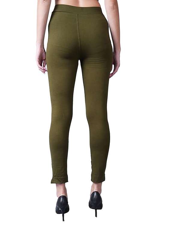 women solid ankle length jeggings - 21535527 - Standard Image - 3