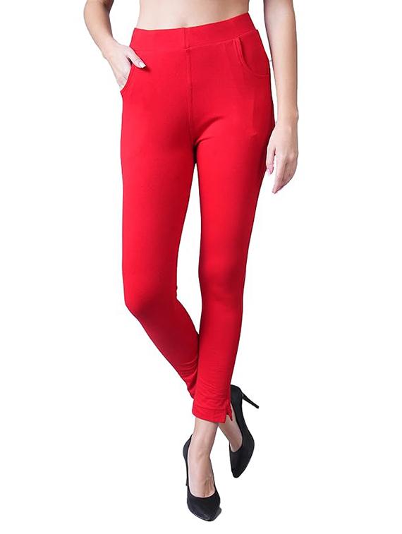 women solid ankle length jegging - 21535528 -  Zoom Image - 0