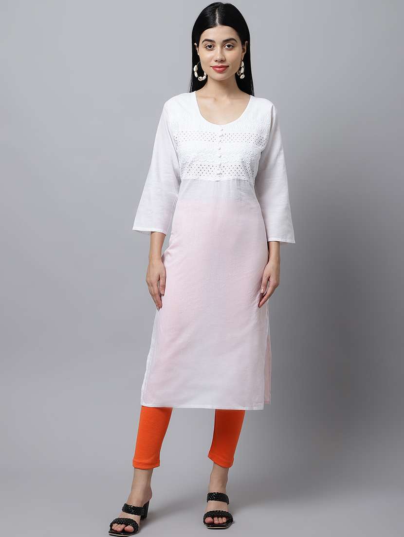 women solid ankle length leggings - 21535550 -  Standard Image - 3