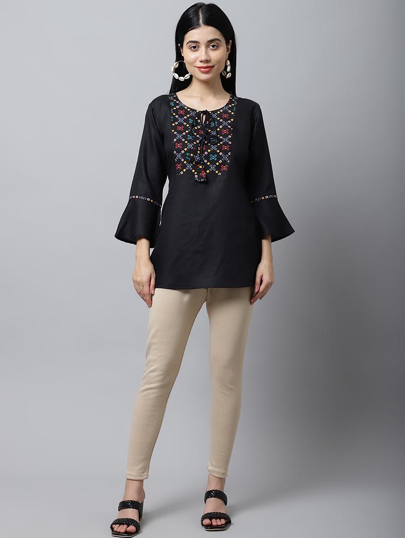women solid ankle length leggings - 21535551 - Standard Image - 3