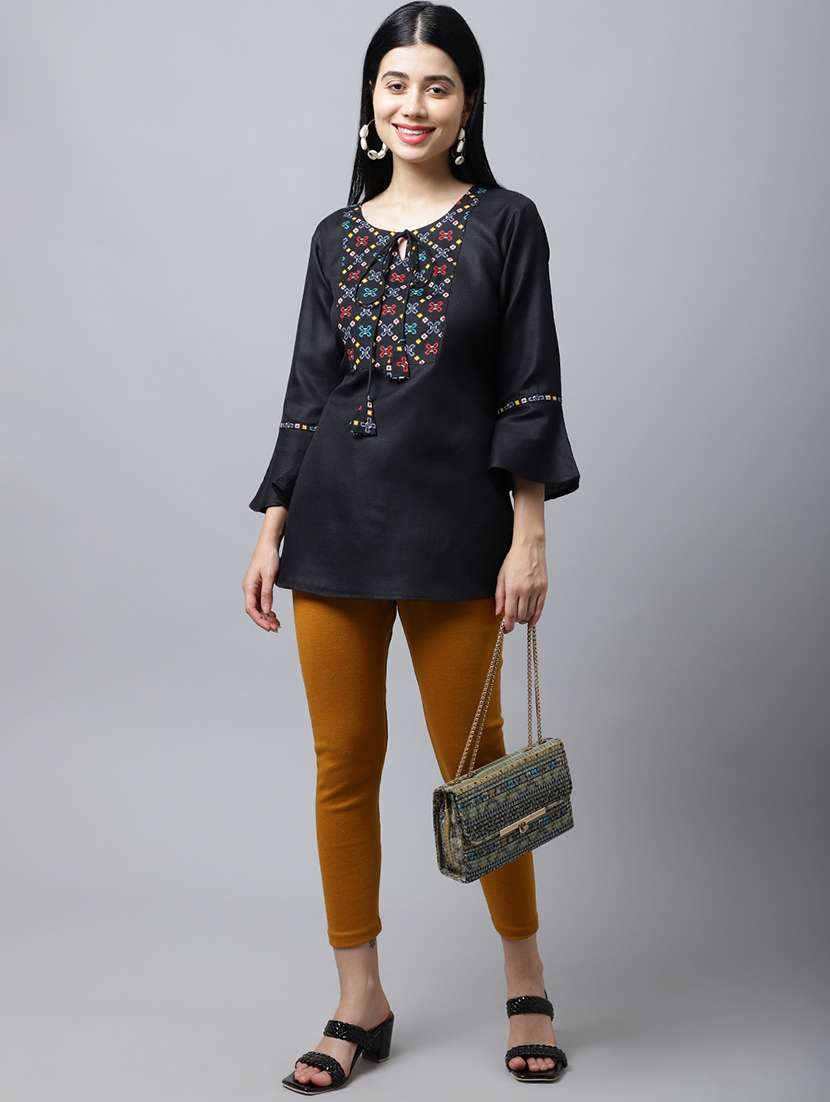 women solid ankle length leggings - 21535553 - Standard Image - 3