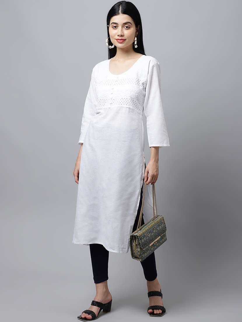 women solid ankle length leggings - 21535554 -  Standard Image - 3