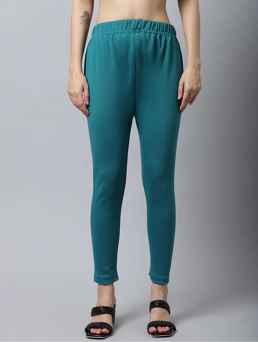 women solid ankle length leggings  - 21535556 -  Zoom Image - 0