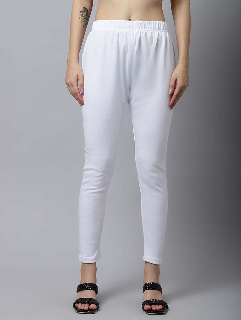 women solid ankle length leggings  - 21535557 -  Zoom Image - 0