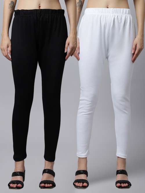 pack of 2 solid ankle length legging