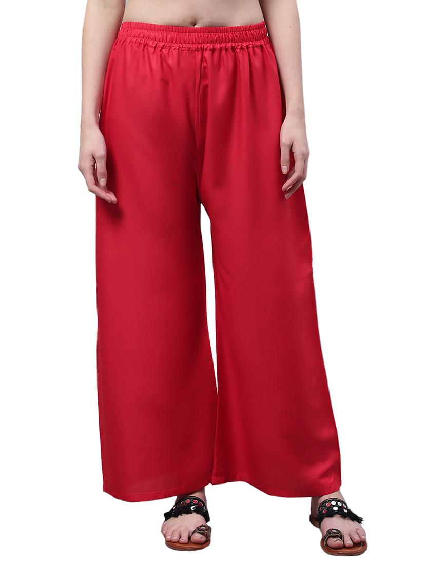 women solid relaxed fit palazzo - 21535597 - Zoom Image - 0