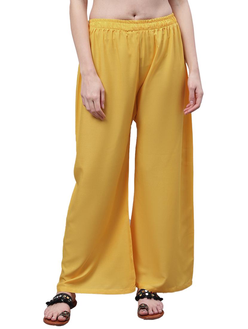 women solid relaxed fit palazzo - 21535605 - Zoom Image - 0