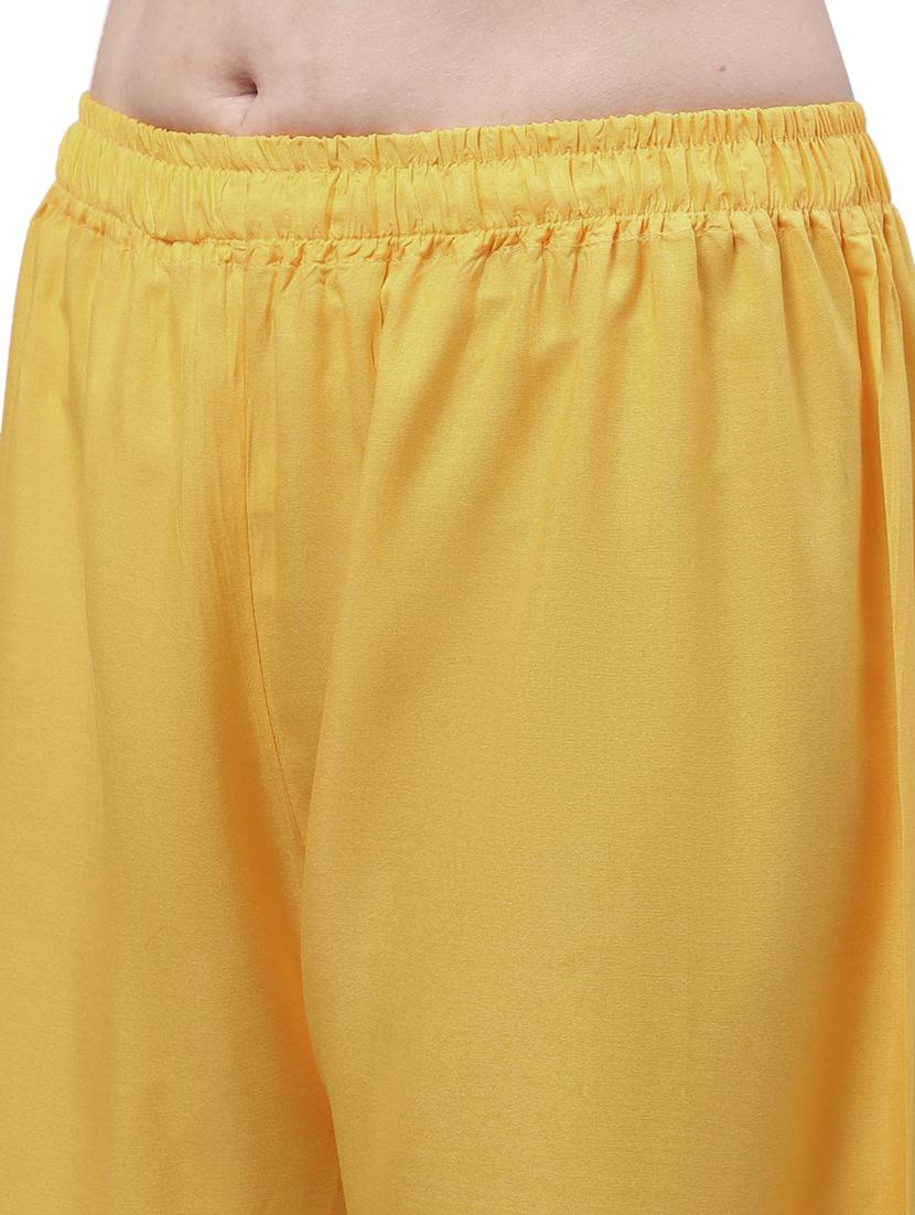women solid relaxed fit palazzo - 21535605 - Standard Image - 5
