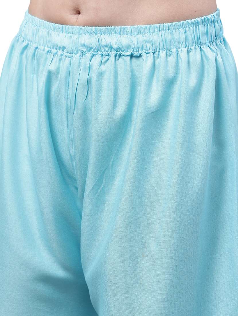 women solid relaxed fit palazzo - 21535607 - Standard Image - 5
