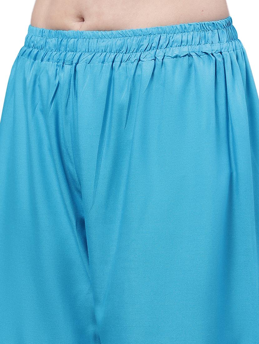 women solid relaxed fit palazzo - 21535608 - Standard Image - 5