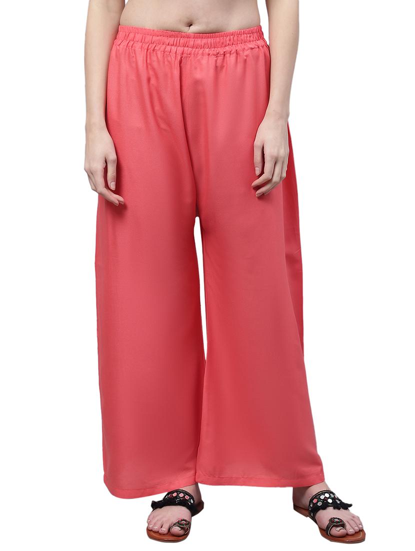 women solid relaxed fit palazzo - 21535611 - Zoom Image - 0