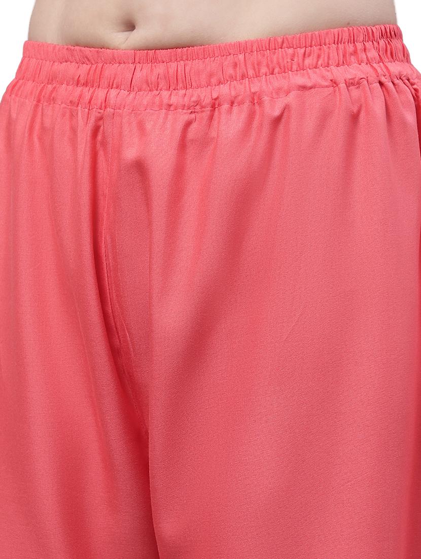women solid relaxed fit palazzo - 21535611 - Standard Image - 5