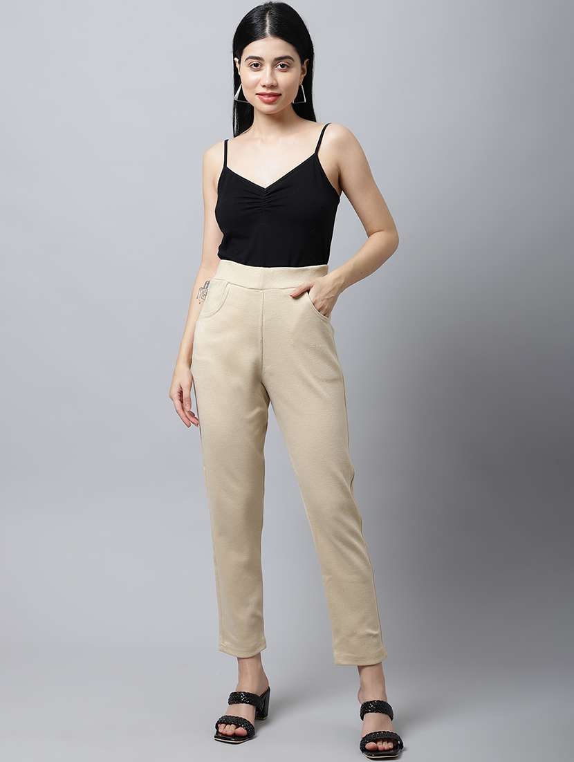 multi colored wool trousers - 21535676 - Standard Image - 3