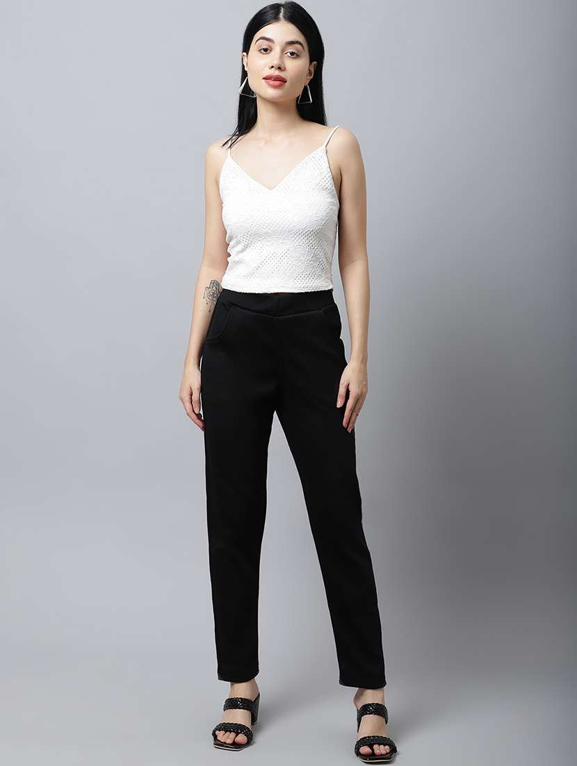 multi colored wool trousers - 21535683 - Standard Image - 3