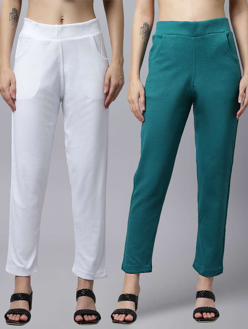 pack of 2 solid tailored pant