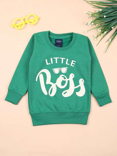 boys front print long sleeve sweatshirt - 21535708 -  Standard Image - 0