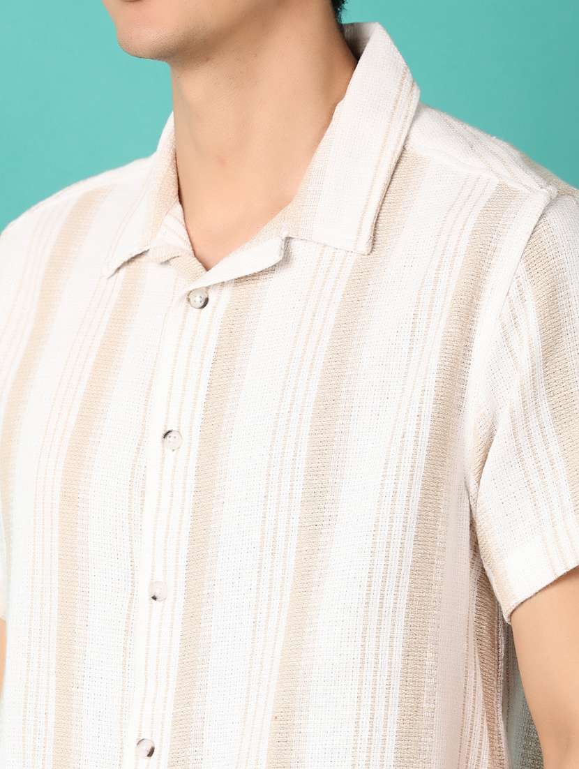 men striped short sleeve casual shirt - 21535749 -  Standard Image - 5