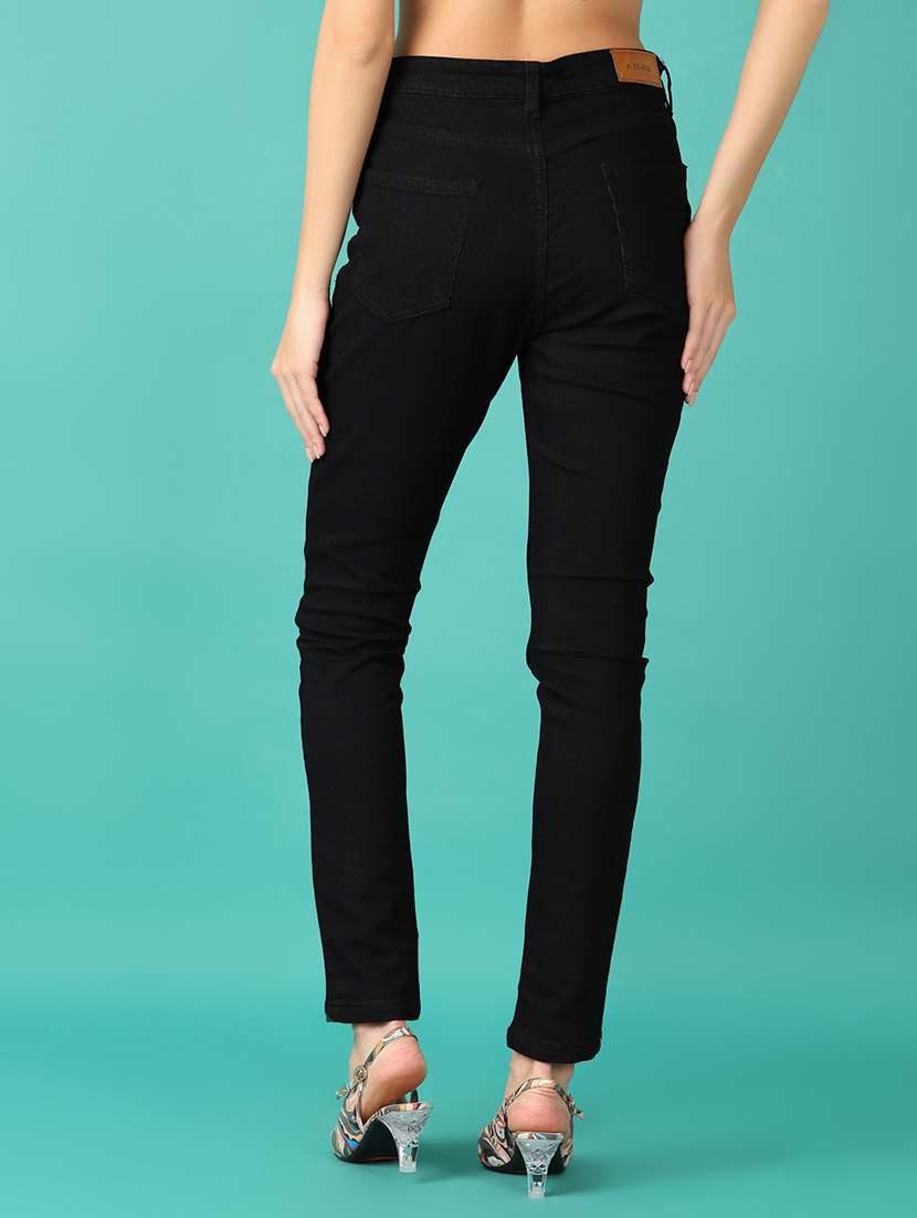 women plain skinny fit denim jeans - 21535838 -  Standard Image - 3