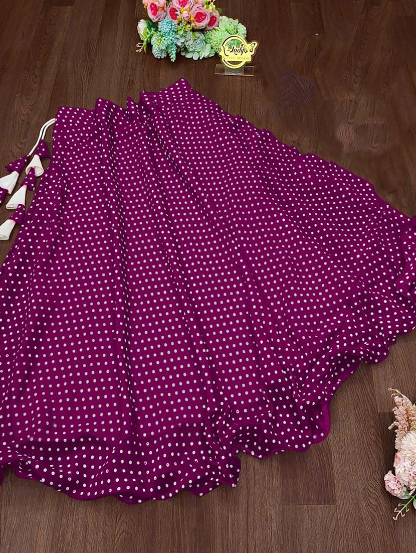 women high-rise polka dot printed flared skirt - 21536052 - Standard Image - 3