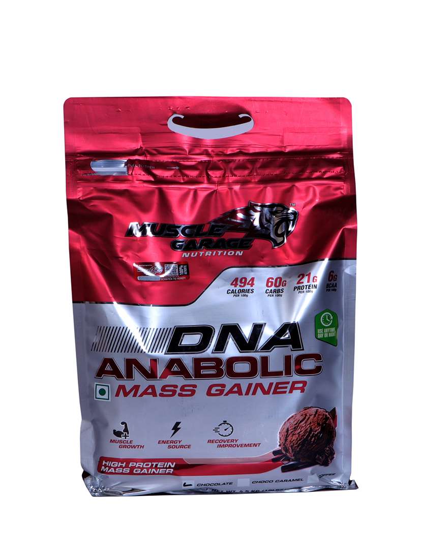 muscle garage dna anabolic high protein powder mass weight gainer