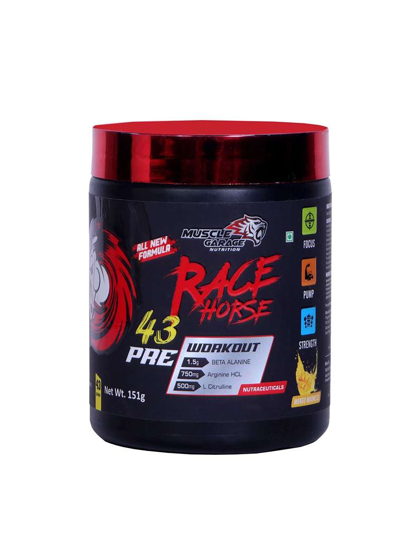 muscle garage race horse pre - workout