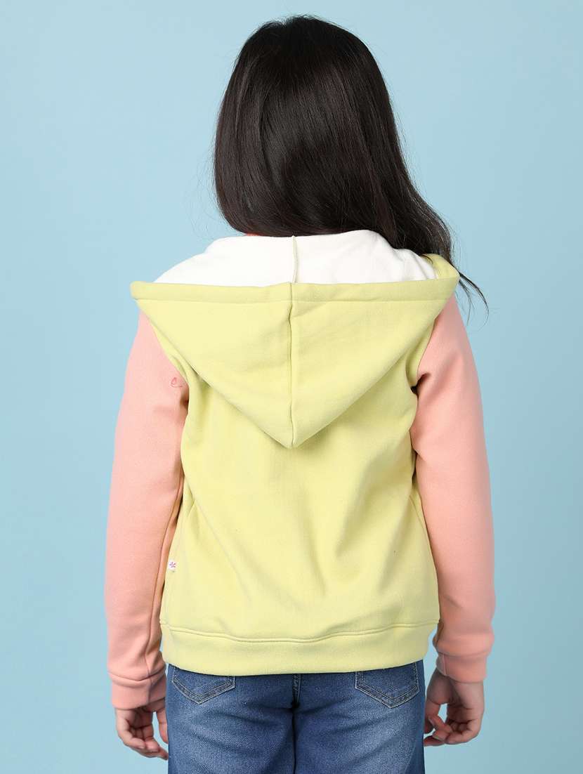 girls hooded neck sleeveless sweatshirts - 21536294 -  Standard Image - 3