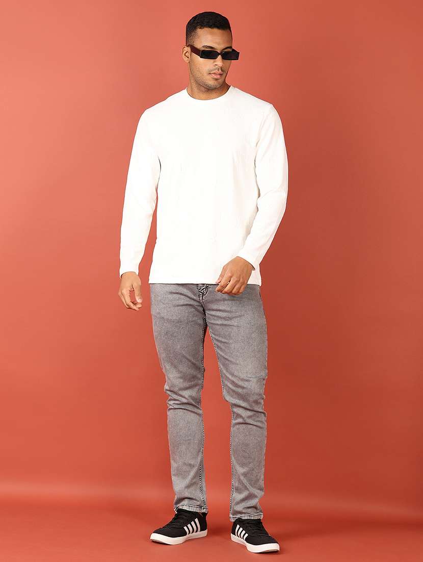 men solid long sleeve t-shirt - 21536311 -  Standard Image - 3