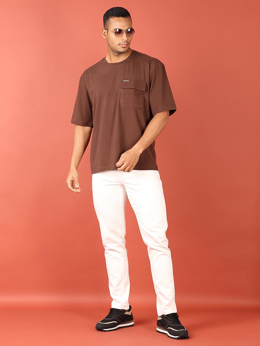 men round neck plain t-shirt - 21536337 - Standard Image - 3