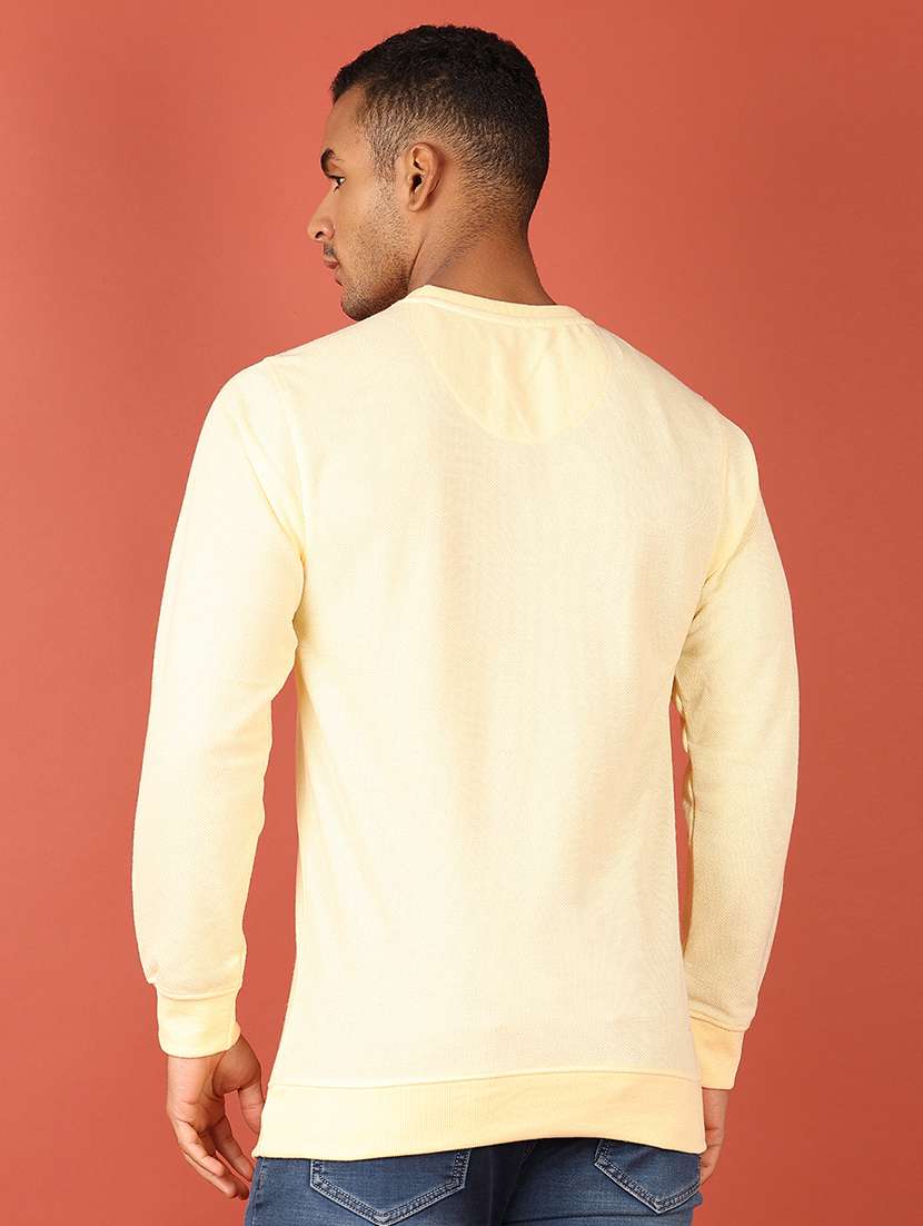 men long sleeves plain sweatshirt - 21536339 -  Standard Image - 3