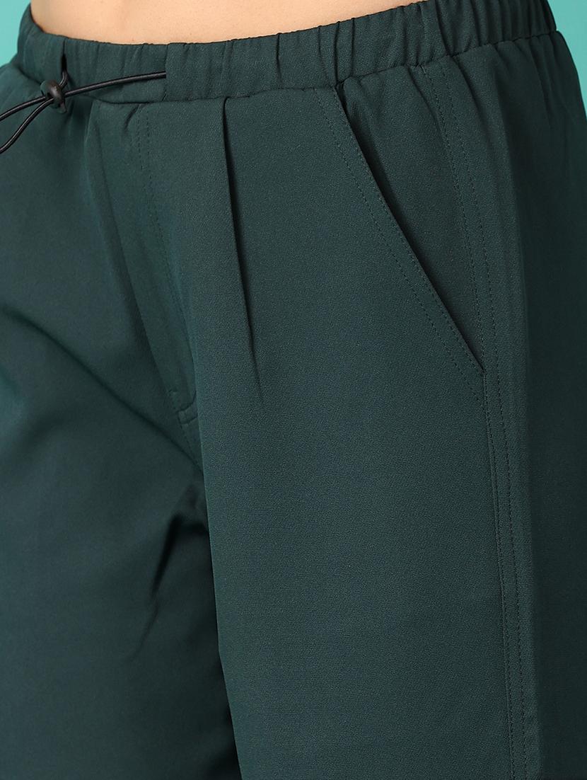 women solid mid rise cargo - 21536349 - Standard Image - 5