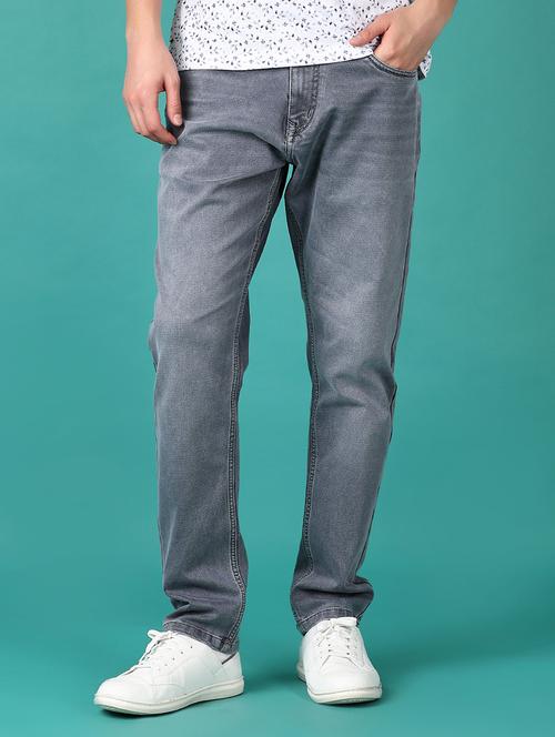 men washed mid rise denim jeans - 21536396 -  Standard Image - 0