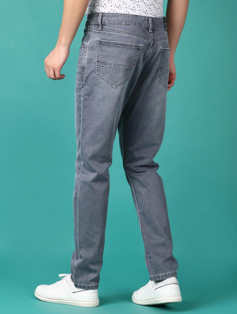 men washed mid rise denim jeans - 21536396 - Standard Image - 3