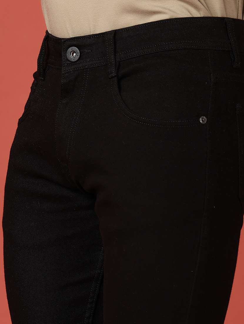 men solid mid rise denim jeans - 21536398 - Standard Image - 5