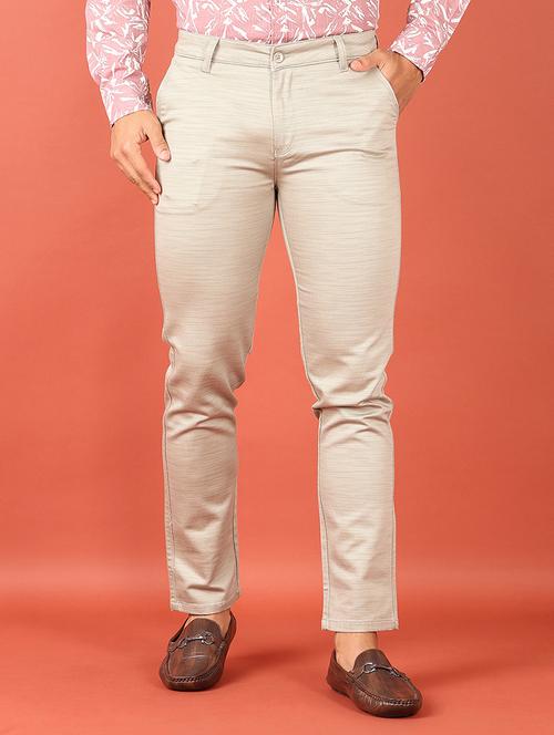 men mid rise solid chinos - 21536440 - Standard Image - 0