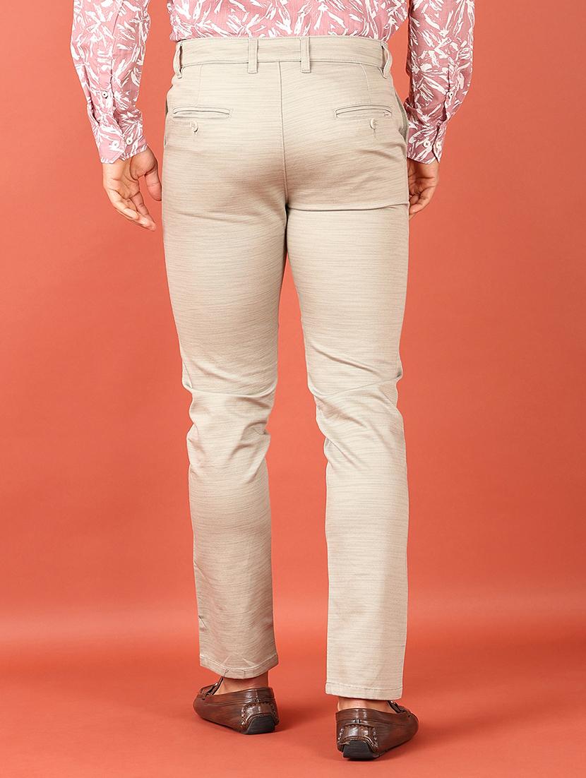 men mid rise solid chinos - 21536440 - Standard Image - 3