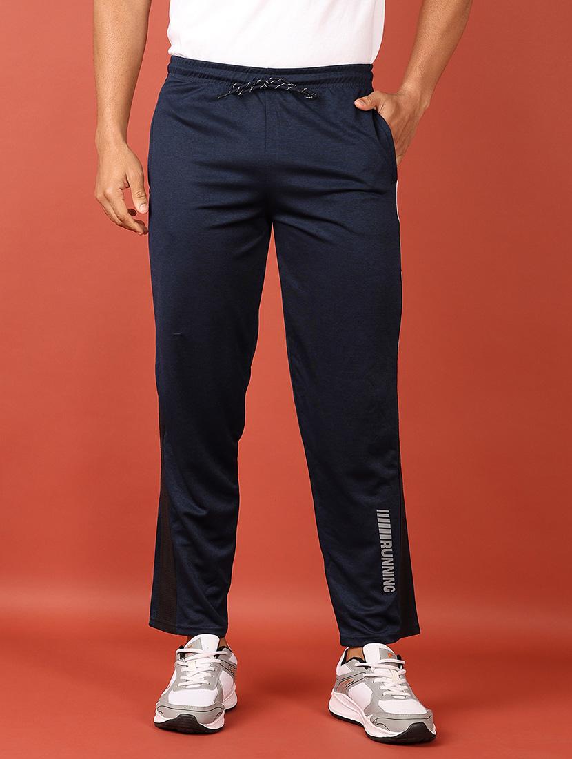 men mid rise placement print ankle length track pant - 21536453 -  Zoom Image - 0