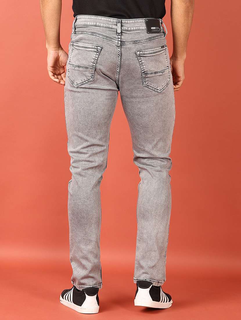 men mid rise plain jeans - 21536467 -  Standard Image - 3