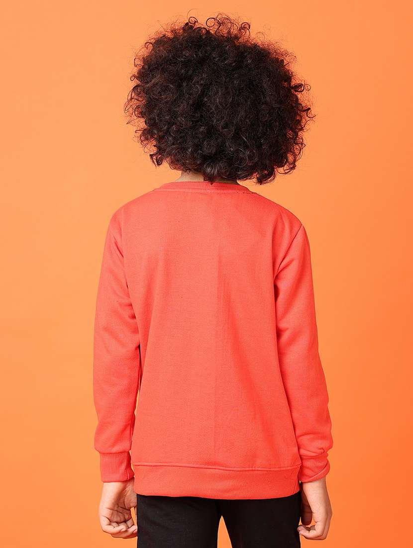 boys front print long sleeve sweatshirt - 21536576 -  Standard Image - 3