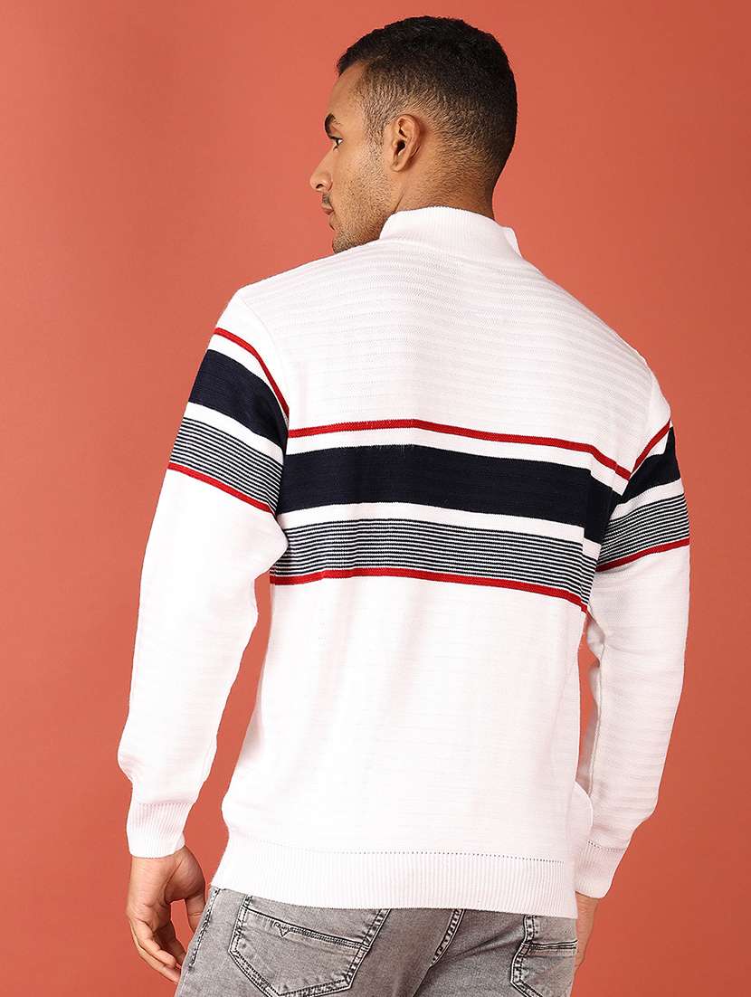 men long sleeves color block pullover - 21536579 -  Standard Image - 3