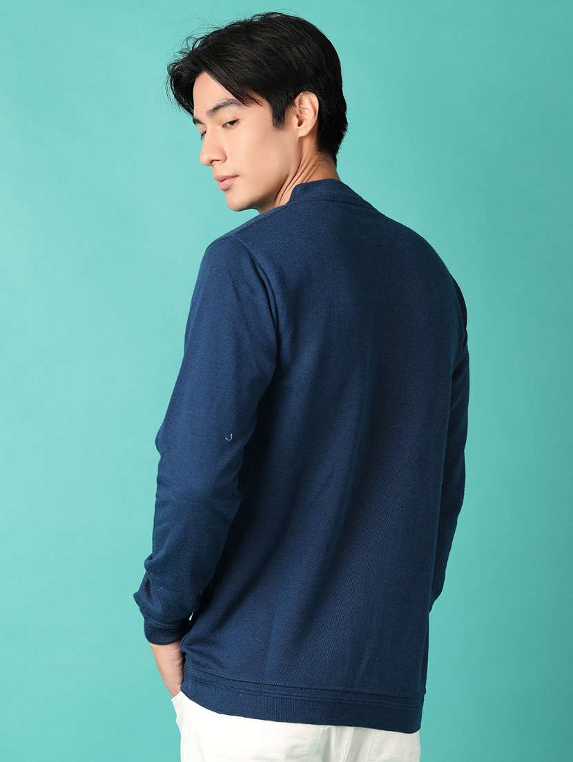 men long sleeves solid pullover - 21536581 -  Standard Image - 3