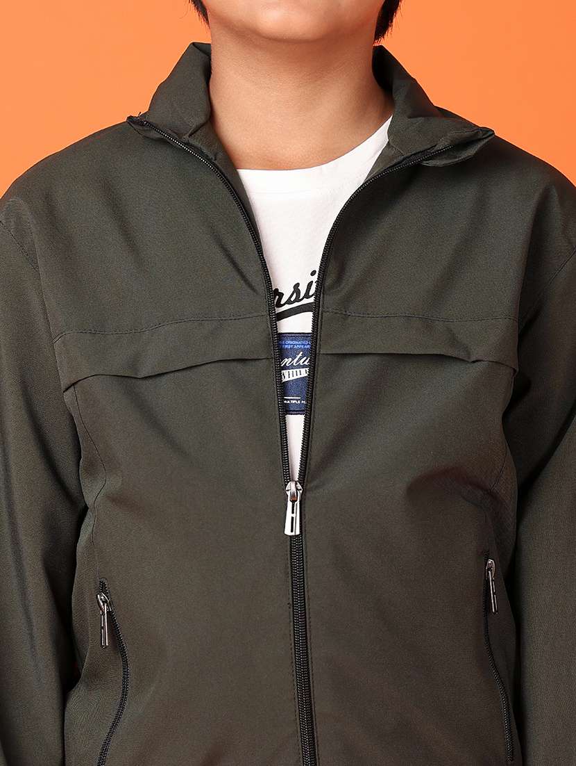 boys solid long sleeve regular jacket - 21536621 -  Standard Image - 5