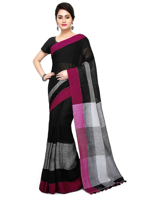 women black handloom saree - 21536849 -  Standard Image - 0
