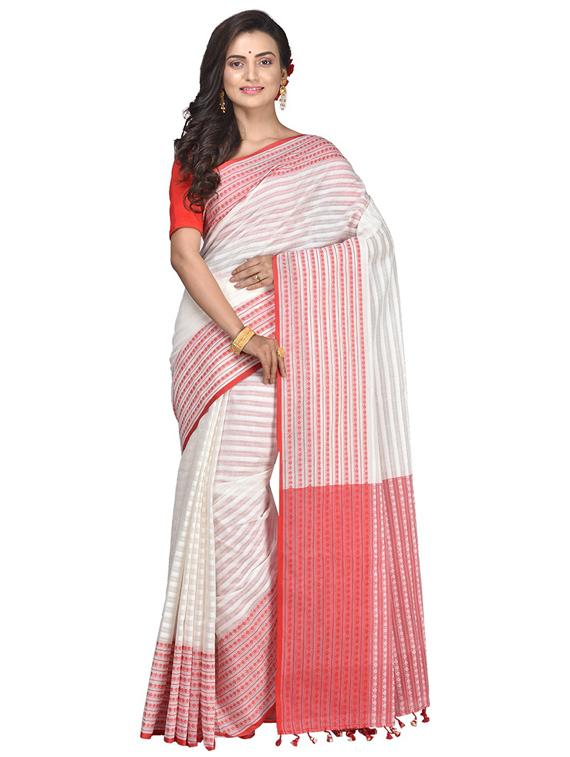 women self design handloom saree - 21536860 -  Zoom Image - 0