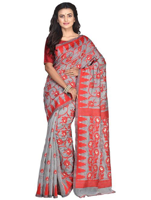 women self design jamdani saree - 21536875 - Standard Image - 0
